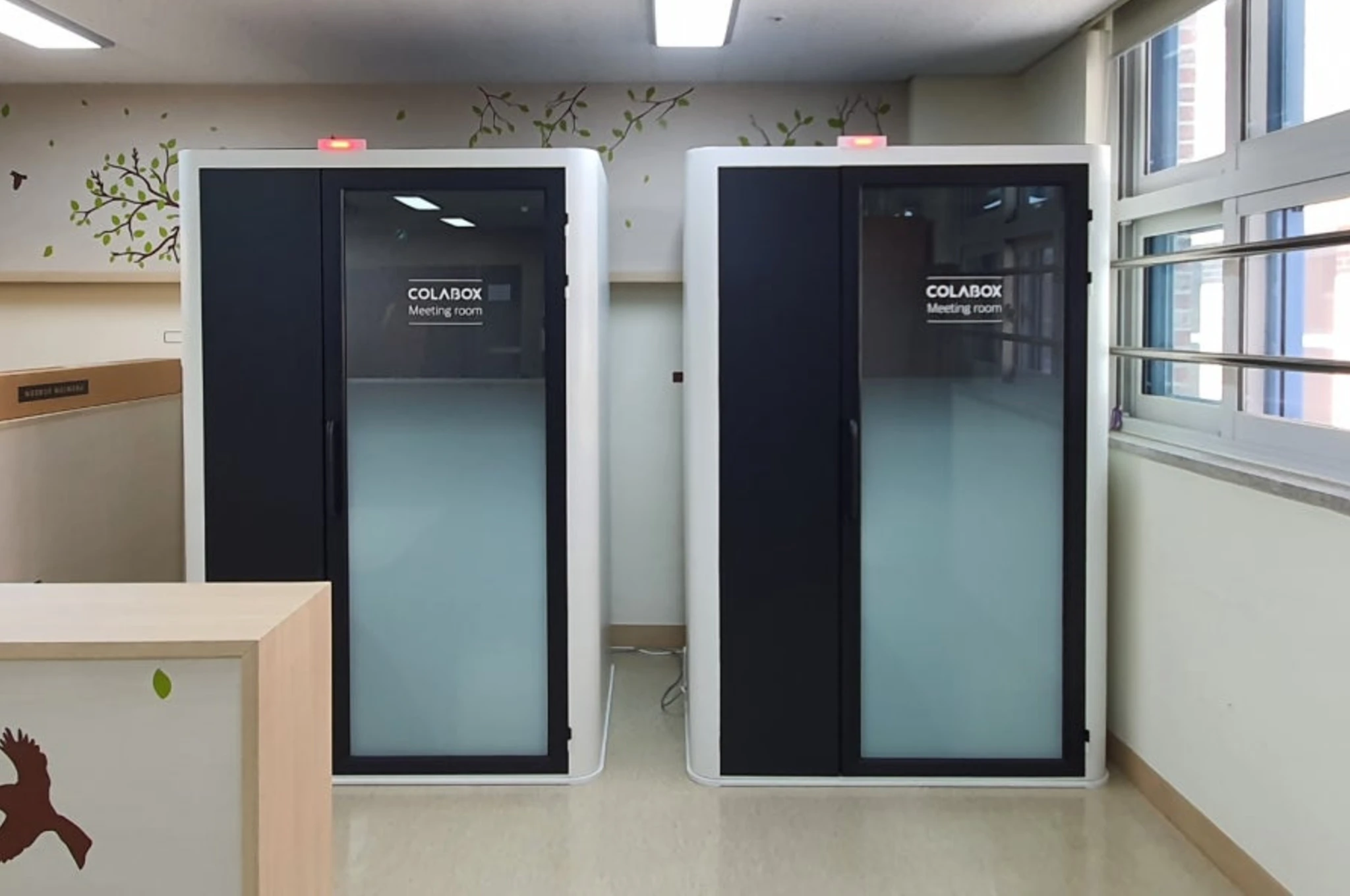도선고등학교 AI면접부스 설치 사진 도선고등학교 AI면접부스 설치 사진