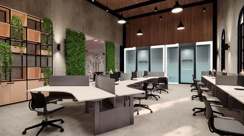 사무실 방음부스 활용 예시로 회의실 부스, 화상회의 부스, 전화부스, 보안 업무 공간으로 사용되는 오피스 방음부스